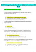TI RN Comprehensive Predictor -different versions-2023- 2024