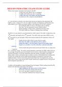 HESI RN PEDIATRIC EXAM STUDY GUIDE 