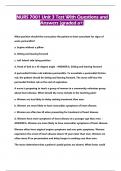 NURS 7001 Unit 3 Test With Questions and Answers &lpar;graded a&plus;&rpar;