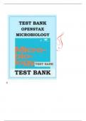 OPENSTAX MICROBIOLOGY TEST BANK OPENSTAX MICROBIOLOGY COVERS ALL CHAPTERS 1-26 OF THE BOOK, ANSWERED AND GRADED