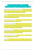 FTCE K-6 Language Arts Question and Answers Graded A