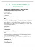 Exam Cram NCLEX-PN PRACTICE QUESTIONS AND ANSWERS 2023-2024