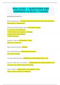 PGA LEVEL 1 QUESTIONS AND ANSWERS ALREADY PASSED