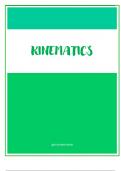 Grade 12 IEB Physical Science: Kinematics 