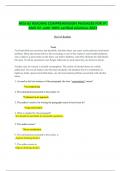   HESI A2 READING COMPREHENSION PASSAGES FOR V1 AND V2 -with 100% verified solutions-2023