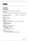 Aqa A level History 7042&sol;1B Question Paper May2023