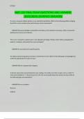 NUR 133 FINAL EXAM QUESTIONS AND ANSWERS &lpar;2023&sol;2024&rpar; &lpar;VERIFIED ANSWERS&rpar;