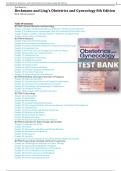 Test Bank For Beckmann and Ling's Obstetrics and Gynecology 8th Edition by Dr. Robert Casanova