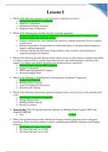 ACQ 120 Answers Lesson 1 - 15 Updated Graded A +