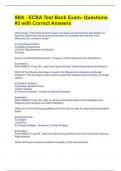 IIBA - ECBA Test Bank Exam- Questions &num;3 with Correct Answers