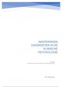 College aantekeningen Diagnostiek in de klinische psychologie (200300176) 