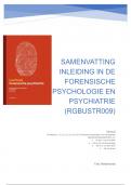 Samenvatting Leerboek forensische psychiatrie -  Inleiding in de forensische psychologie RGBUSTR009 (RGBUSTR009)