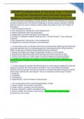 MCNP Fundamentals of Nursing Test 1 Practice Questions Questions and Correct Answers Updated Version 2023 2024 Guaranteed Success