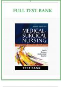 Test Bank for Medical-Surgical Nursing: Assessment and Management of Clinical Problems, 9th Edition Lewis, Dirksen, Heitkemper, Bucher l COMPLETE A+ GUIDE