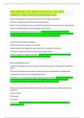 NEW NRCME TEST BANK QUESTIONS AND 100&percnt;  CORRECT AND VERIFIED ANSWERS 2023