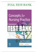 Test Bank for concepts for nursing practice 3rd Edition by Giddens - all chapters - COMPLETE A+ GUIDE