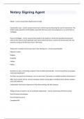 Notary Signing Agent exam 2023 with 100&percnt; correct answers