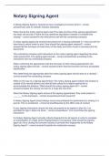 Notary Signing Agent exam 2023 with 100&percnt; correct answers