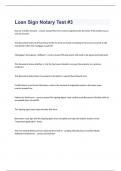 Loan Sign Notary Test &num;3 exam 2023 with 100&percnt; correct answers