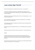 Loan notary Sign Test &num;4 exam 2023 with 100&percnt; correct answers