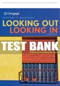Test Bank For Looking Out, Looking In - 15th - 2017 All Chapters - 9781305076518