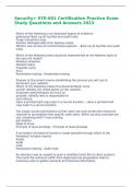 Security&plus; SY0-601 Certification Practice Exam Study Questions and Answers 2023
