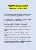 Arkansas State Board of Embalmers and Funeral Directors LRR Exam Questions With Answers - Graded A&plus;