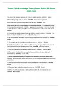 Texas CVO Knowledge Exam &lpar;Texas Rules&rpar; SR Exam 2023-2024