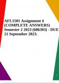 AFL1501 Assignment 4 (COMPLETE ANSWERS) Semester 2 2023 (606303) - DUE 21 September 2023.