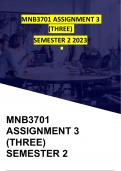 MNB3701 ASSIGNMENT 3 SEMESTER 2 2023 (GET YOUR 100%)
