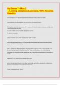 Sql Server 7 - Misc 2  &ndash; Locking&period; Questions & answers&comma; 100&percnt; Accurate&period; Rated A&plus;