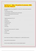 Sql Server 7 - Misc 3 Questions & answers&comma; 100&percnt; Accurate&period; Rated A&plus;