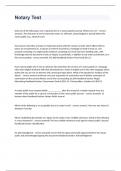 Notary signing test exam 2023 with 100&percnt; correct answers