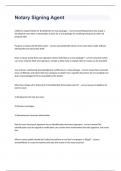 Notary signing test exam 2023 with 100&percnt; correct answers