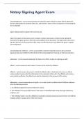 Notary signing test exam 2023 with 100&percnt; correct answers