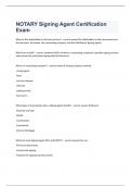 Notary signing test exam 2023 with 100&percnt; correct answers