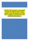 Test Bank - Gerontologic Nursing&comma; 6th Edition &lpar;Meiner&comma; 2019&rpar;&comma; Chapter 1-29 &vert; All Chapters