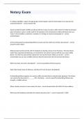 Notary signing test exam 2023 with 100&percnt; correct answers