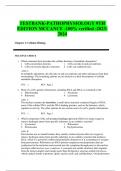 TESTBANK-PATHOPHYSIOLOGY 9TH  EDITION MCCANCE -100&percnt; verified -2023- 2024