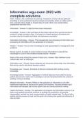 Informatics wgu exam 2023 with complete solutions