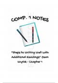 Comp. 1 Wyrick Chapter 1 Notes