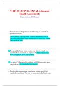 NURS 6512 FINAL EXAM&comma; Advanced Health Assessment&colon;