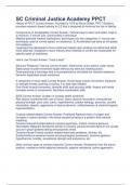 SC Criminal Justice Academy PPCT Complete Questions And Answers 