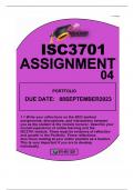 ISC3701 ASSIGNMENT 04 (PORTFOLIO) DUE08 SEPTEMBER 2023