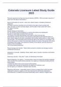 Colorado Licensure Latest Study Guide 2023