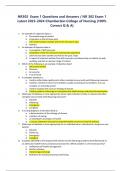 NR302 Exam 1 Questions and Answers / NR 302 Exam 1 Latest 2023-2024 Chamberlain College of Nursing |100%  Correct Q & A