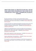 NR503 FINAL EXAM &lpar;121 PRACTICE QS AND ANS &rpar;&sol; NR 503  FINAL EXAM&sol; NR503 EPIDEMIOLOGY FINAL EXAM&sol; NR 503  EPIDEMIOLOGY FINAL EXAM &vert; CHAMBERLAIN COLLEGE OF  NURSING