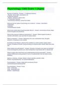 Psychology 1300 Exam 1 &lpar;Agan&rpar; 