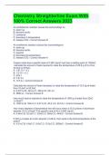 Chemistry Straighterline Exam With 100&percnt; Correct Answers 2023