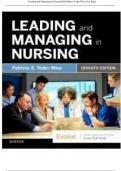  TEST BANK Yoder-Wise: Leading and Managing in Nursing, 8th Edition 2023 
